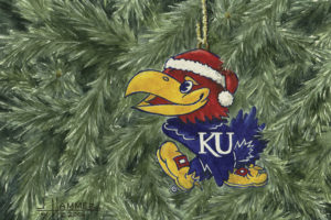 KU Jayhawk Ornament